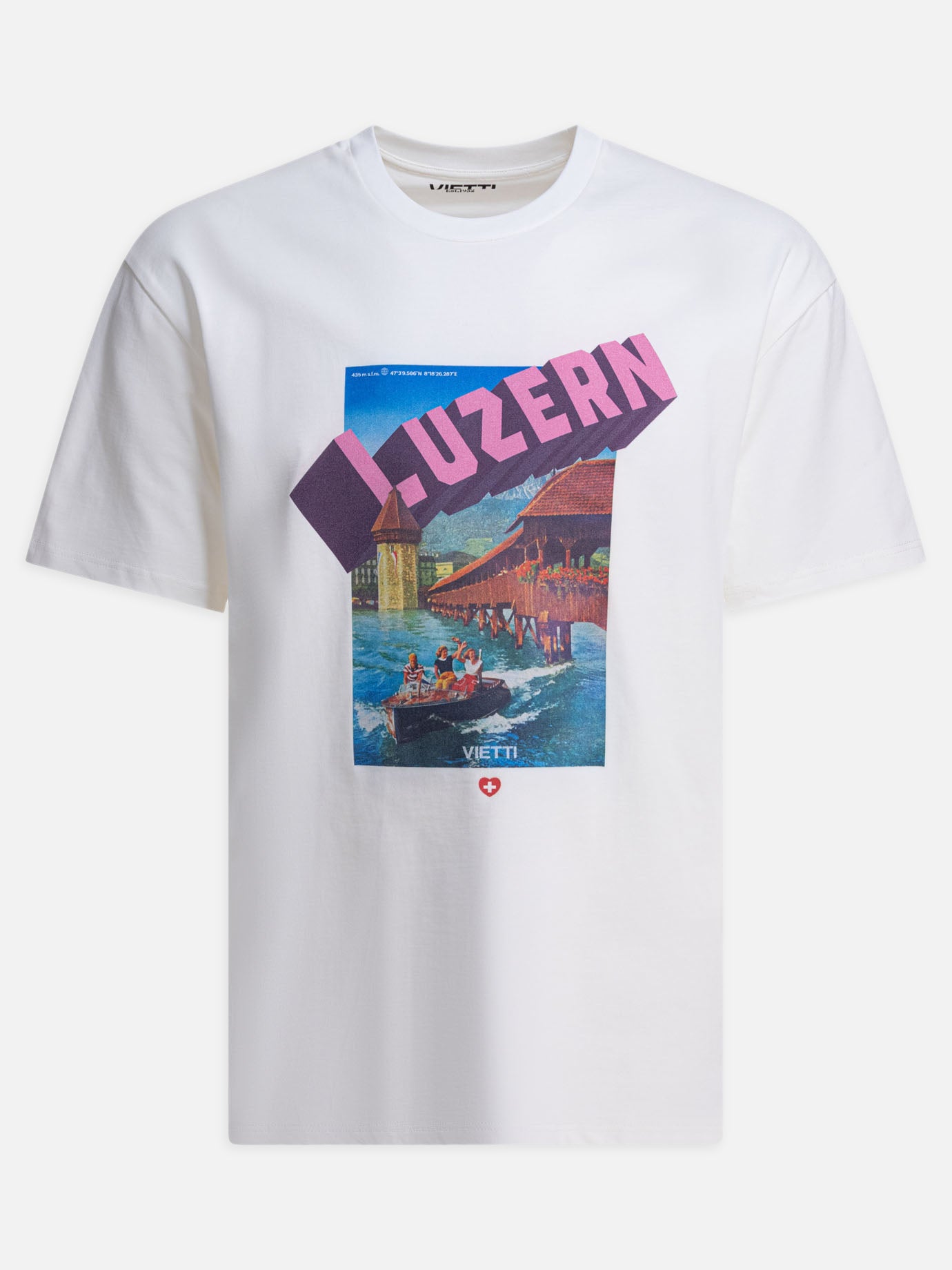 Crewneck t-shirts Print  White - VIETTI Merchandise Men | PDP | VIETTI Online Store | thumbnail