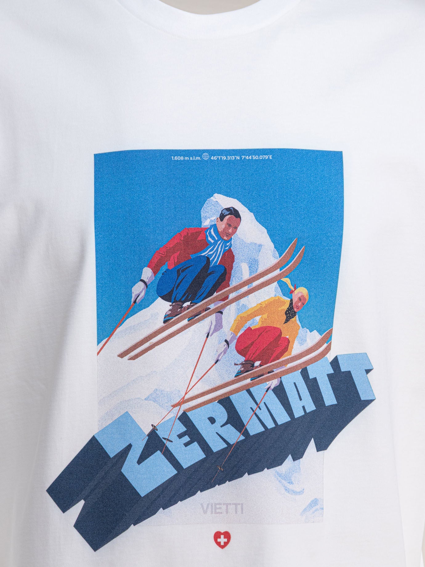 VIETTI Merchandise "Zermatt" crewneck T-shirt White