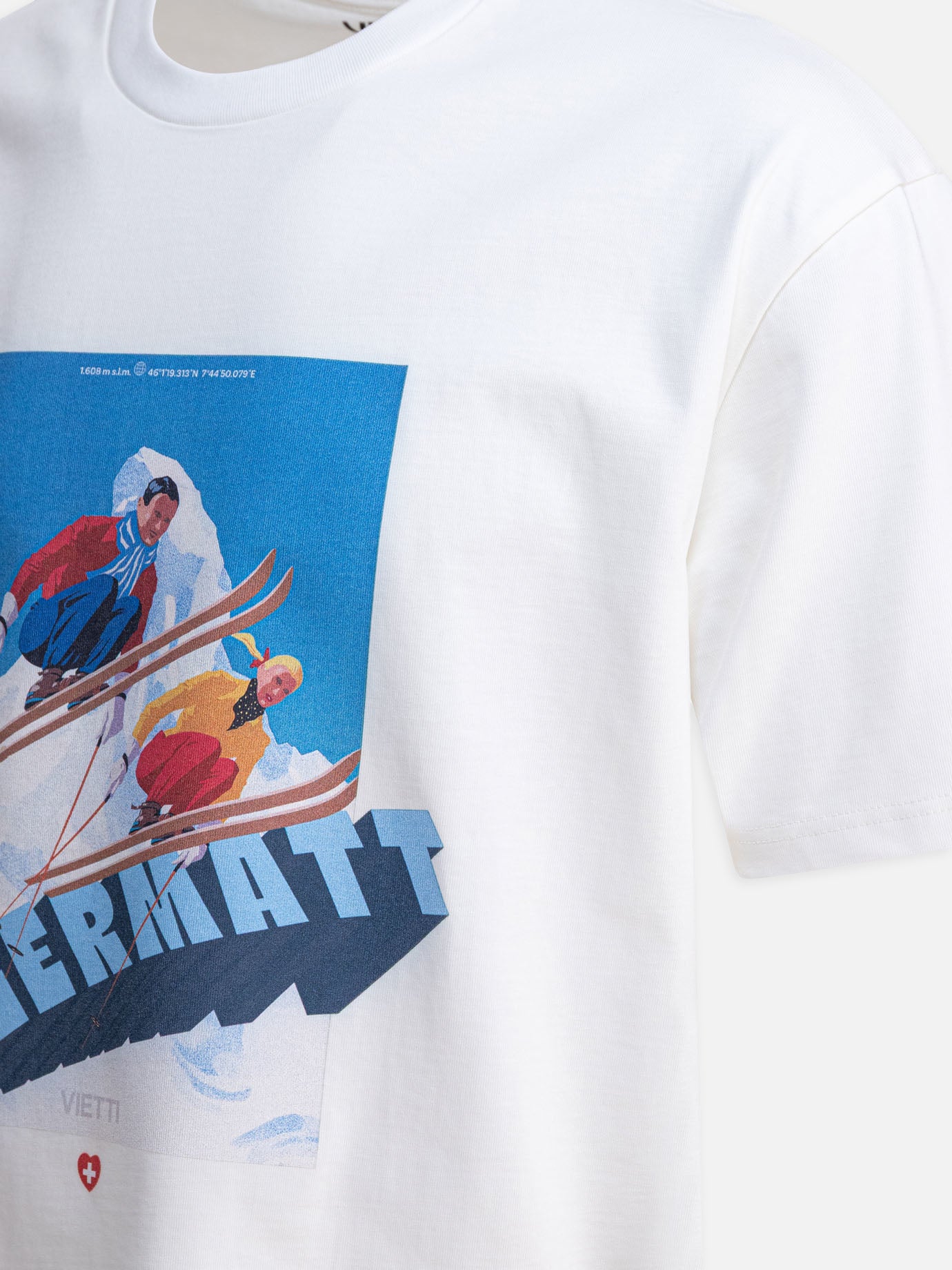 VIETTI Merchandise "Zermatt" crewneck T-shirt White