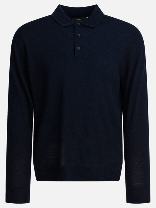 Polo shirts with buttons Solid colour  Blue - Vince Men | PDP | VIETTI Online Store 
