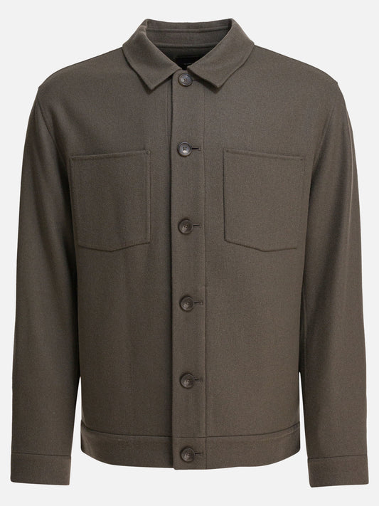 Overshirt jackets Solid colour  Grey - Vince Men | PLP | VIETTI Online Store 
