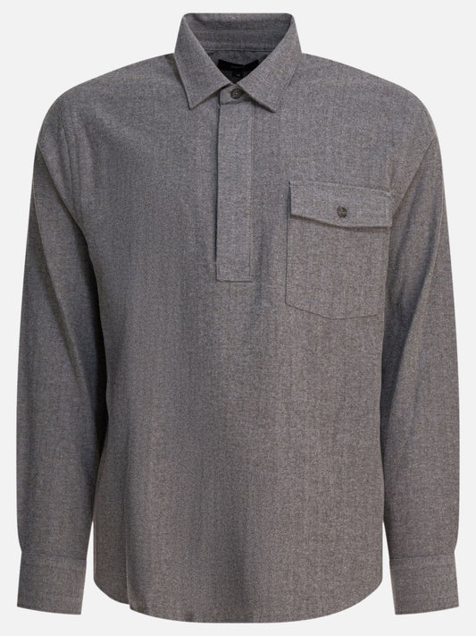 Casual shirts Herringbone  Grey - Vince Men | PDP | VIETTI Online Store 
