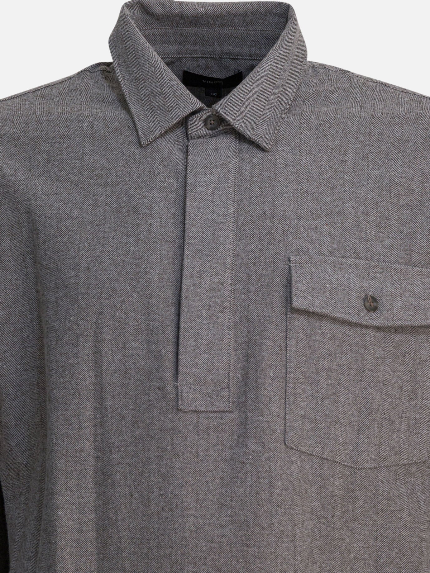 Casual shirts Herringbone  Grey - Vince Men | PDP | VIETTI Online Store | thumbnail_3