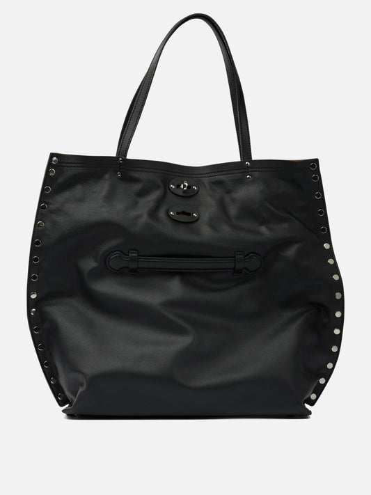 Medium bags 100% calfskin  Black - Zanellato Women | PDP | VIETTI Online Store 
