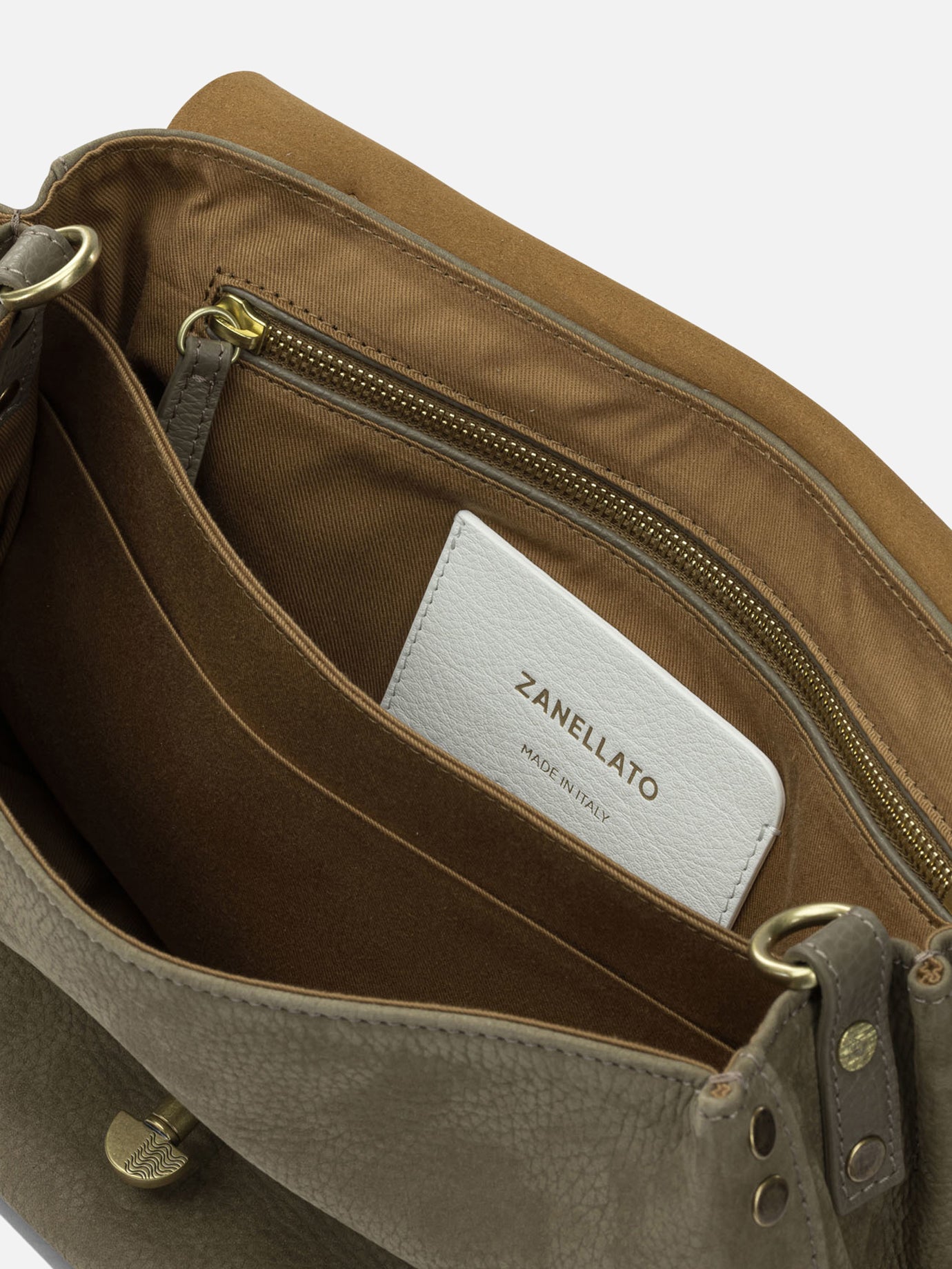 Medium bags 100% calf leather  Grey - Zanellato Women | PDP | VIETTI Online Store | thumbnail_5