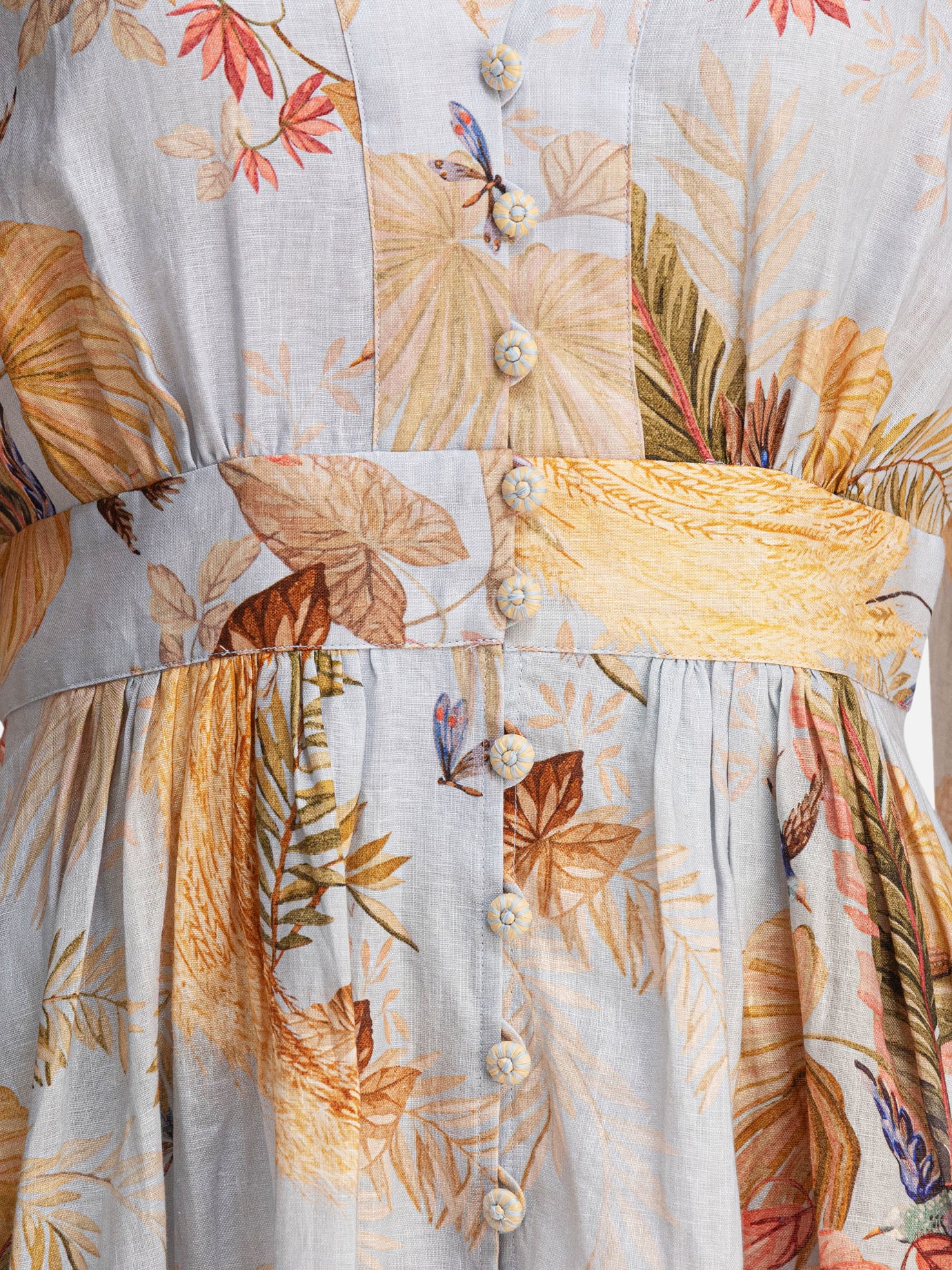 Mini dresses Floral  Light blue - Zimmermann Women | PDP | VIETTI Online Store | thumbnail_4